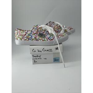 Guess Women’s Quilted White/Multicolor Tennis Shoes - Size 8 GGbacker8